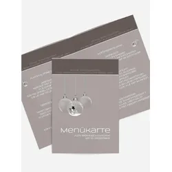 Menükarten zu Weihnachten selbst gestalten mit Spruch und Fotos im Onlinedesigner bei Meine-Kartenmanufaktur.de