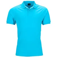 James & Nicholson Men's Elastic Piqué Poloshirt JN710, türkis,