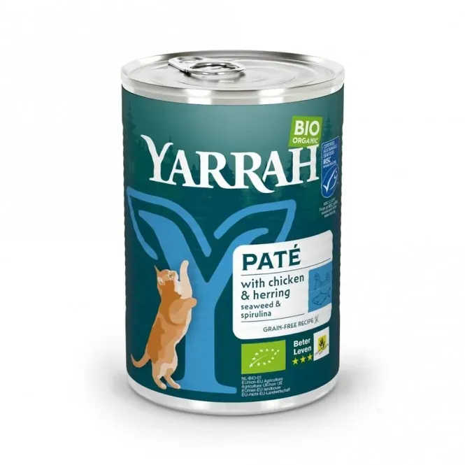 Yarrah Katze Pastete - Fisch bio 400g