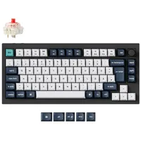 Keychron Q1 Max (schwarz/Mehrfarbig, DE-Layout, Gateron Jupiter Red, Hot-Swap,