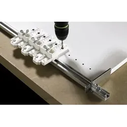 Bohrleh.-Bohrkörper,Bohr Ø5mm im System 32, Exakta 22617, Scharn.u.Mont.platte