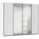 Rauch Schwebetürenschrank SYNCRONO 271 x 211 x 62 cm Weiß/Orange