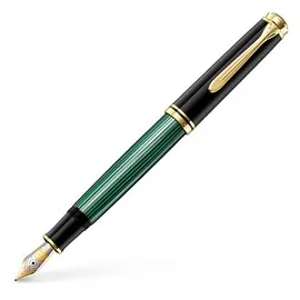 Pelikan Souverän M800 Kolbenfüller schwarz/grün/gold F (fein)