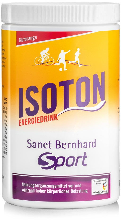 Sanct Bernhard Sport Boisson énergétique à base d'isotone orange sanguine - 900 g