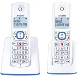 F530 Duo – Schnurloses DECT-Telefon-Set – Großes beleuchtetes Display – Freis...