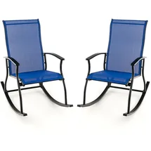 Costway Gartenstuhl 2er Set 0 x 0 x 0 cm blau