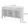 VitaliSpa Kindersitzbank Ajaton 107,2 x 63,8 cm Spanplatte weiß