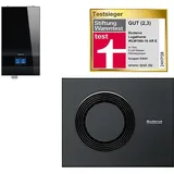 Buderus Luft-Wasser-Wärmepumpe Logaplus WLW186i-10 AR 12 E mit integriertem Heizstab, schwarz - 7739624144
