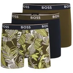 BOSS für Herren. 50531685 3er-Set mehrfarbiger Logo-Boxershorts (S), Heimtextilien, Baumwolle