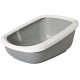 SAVIC Katzentoilette Katzenklo mit Rand ASEO JUMBO - 67,5 x 48,5 x 28 cm