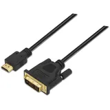 AISENS DVI auf HDMI Kabel 1,8 m Schwarz