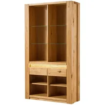 MASSIVMOEBEL24.DE Bücherregal 113 x 40 x 205 cm Wildeiche