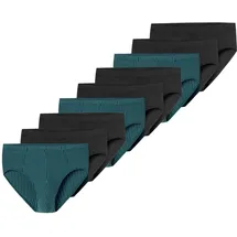 SCHIESSER 95/5 Essentials Mini Slip blau/türkis M 9er Pack