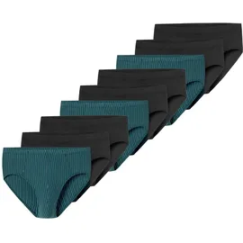 SCHIESSER 95/5 Essentials Mini Slip blau/türkis M 9er Pack