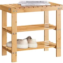 SoBuy Schuhbank 50 x 45 x 50 cm naturbelassen / Bambus