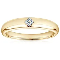 ROUGEMONT Verlobungsring Moissanit Damenring Verlobungsring Ehering +Echtheitszertifikat, Echtschmuck mit Echtheitszertifikat goldfarben 8