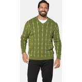 Jan Vanderstorm V-Pullover AKSELHEIM grün 6XL