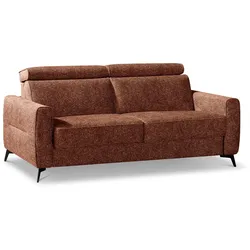 Schlafsofa Enya Stoff Orange Terrakotta