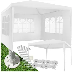tectake® Pavillon, 3 x 3 m, im Stecksystem, mit UV-Schutz, wasserdicht