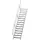 Günzburger Aluminium-Treppe 45° 15 Stufen (300275)