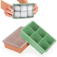Blumtal Eiswürfelformen Silikon 3er Set - 6er Eiswürfelform mit