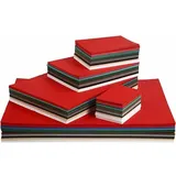Creativ Company Weihnachts-Karton, A2,A3,A4,A5,A6, 180 g, sortierte Farben, 1800 Blatt sortiert