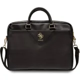GUESS PU Grained 4G Metal Logo 15/16 - black 16" Schwarz