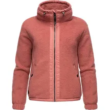 Ragwear Sweatjacke "Nordicka", Damen, Gr. XXXL(46), rosa (altrosa), Fleece, Obermaterial: 100% Polyester.