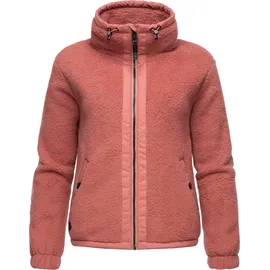 Ragwear Sweatjacke "Nordicka", Damen, Gr. XXXL(46), rosa (altrosa), Fleece, Obermaterial: 100% Polyester.