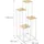 Relaxdays Blumentreppe mit 4 Ablagen 100 x 40 x 40 cm Weiß-Natur