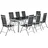 Juskys Milano Set 9-tlg. silbergrau