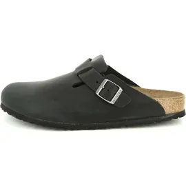 Birkenstock Boston Nubukleder geölt schwarz 38