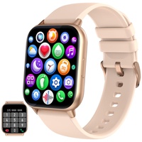 4.3 cm (1.7 Zoll) Handy-Smartwatch, Anrufe annehmen/tätigen, Fitness-Uhr mit KI-Steuerung, Full-Touch-Smartwatch für Damen und Herren, Herzfrequenz-/Schlafmonitor-Armbanduhr