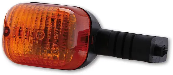 HIGHSIDER Smart Duc-Style Glühbirne Blinkergehäuse Schwarz / Linse Orange (1 Stück), Vorne Rechts & Hinten Links