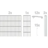 GAH Alberts Alberts Gabionen Anbauset Cluster 200 x 80 cm, anthrazit, zum Einbetonieren