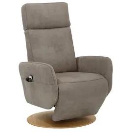 sit&more TV-Sessel Kobra Mikrofaser 71 x 110 x 82 cm Braun mit 2 Motoren