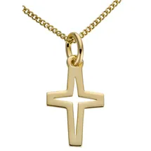 FIRETTI Kreuzanhänger Gold 333