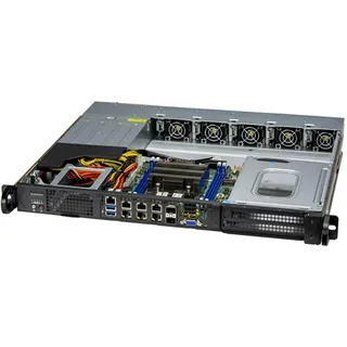 Supermicro Server-Barebone Intel SoC FCBGA 2579 Rack (1U) Silber