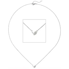 Jobo Collier 585 Gold/Weißgold 8 Diamanten