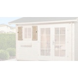 weka Fensterladen 2-seitig für Fenster 69x79cm,