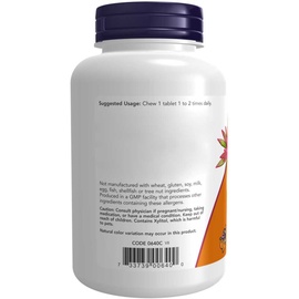 NOW Foods Vitamin C-500 Chewable 100 Tabletten