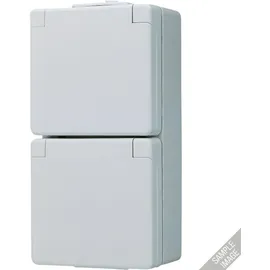 Jung Schuko-Steckdose 2-fach Grau