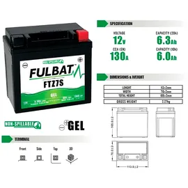 Fulbat FTZ7S 7 Ah 135 A