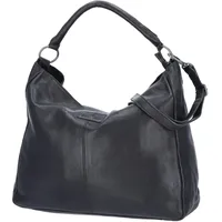 The Skandinavian Brand Damen Leder Tasche, Hobo schwarz