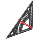 STAHLWERK Winkeldreieck mit Anschlag metrischer Aluminium-Winkelmesser