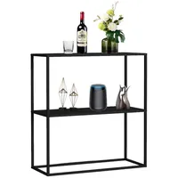 DanDiBo Ambiente Konsolentisch Standregal 80 x 80 x 25 cm Schwarz