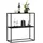 DanDiBo Ambiente Konsolentisch Standregal 80 x 80 x 25 cm Schwarz