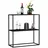 DanDiBo Ambiente Konsolentisch Standregal 80 x 80 x 25 cm Schwarz
