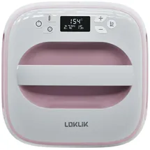 loklik Easy Heat Press Pink, Weiß, 1200 W, 3,6