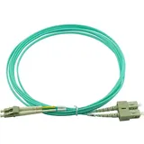 BlueOptics Duplex LWL Patchkabel LC-SC Multimode OM3 50 Meter (50 m), Netzwerkkabel